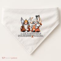 I Am A Multiple Sclerosis Warrior Gnome MS Awareness Orange Ribbon USA-Made Doggie Bandana thumb 0