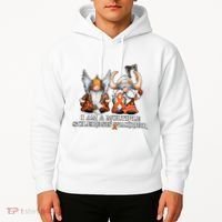 I Am A Multiple Sclerosis Warrior Gnome MS Awareness Orange Ribbon Hoodie thumb 2