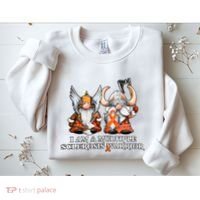 I Am A Multiple Sclerosis Warrior Gnome MS Awareness Orange Ribbon Sweatshirt thumb 2