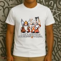 I Am A Multiple Sclerosis Warrior Gnome MS Awareness Orange Ribbon T-Shirt thumb 3