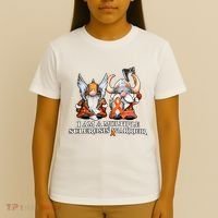 I Am A Multiple Sclerosis Warrior Gnome MS Awareness Orange Ribbon T-Shirt thumb 4
