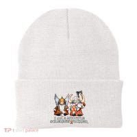 I Am A Multiple Sclerosis Warrior Gnome MS Awareness Orange Ribbon Beanie thumb 0