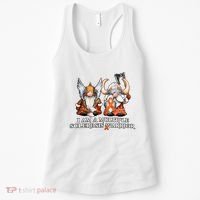 I Am A Multiple Sclerosis Warrior Gnome MS Awareness Orange Ribbon Women's Tank Top thumb 0