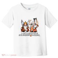 I Am A Multiple Sclerosis Warrior Gnome MS Awareness Orange Ribbon Toddler T-Shirt thumb 0