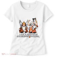I Am A Multiple Sclerosis Warrior Gnome MS Awareness Orange Ribbon Women's T-Shirt thumb 0