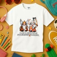 I Am A Multiple Sclerosis Warrior Gnome MS Awareness Orange Ribbon Kids T-Shirt thumb 3