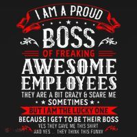 I Am A Proud Boss Of Freaking Awesome Employees Coaster thumb 2