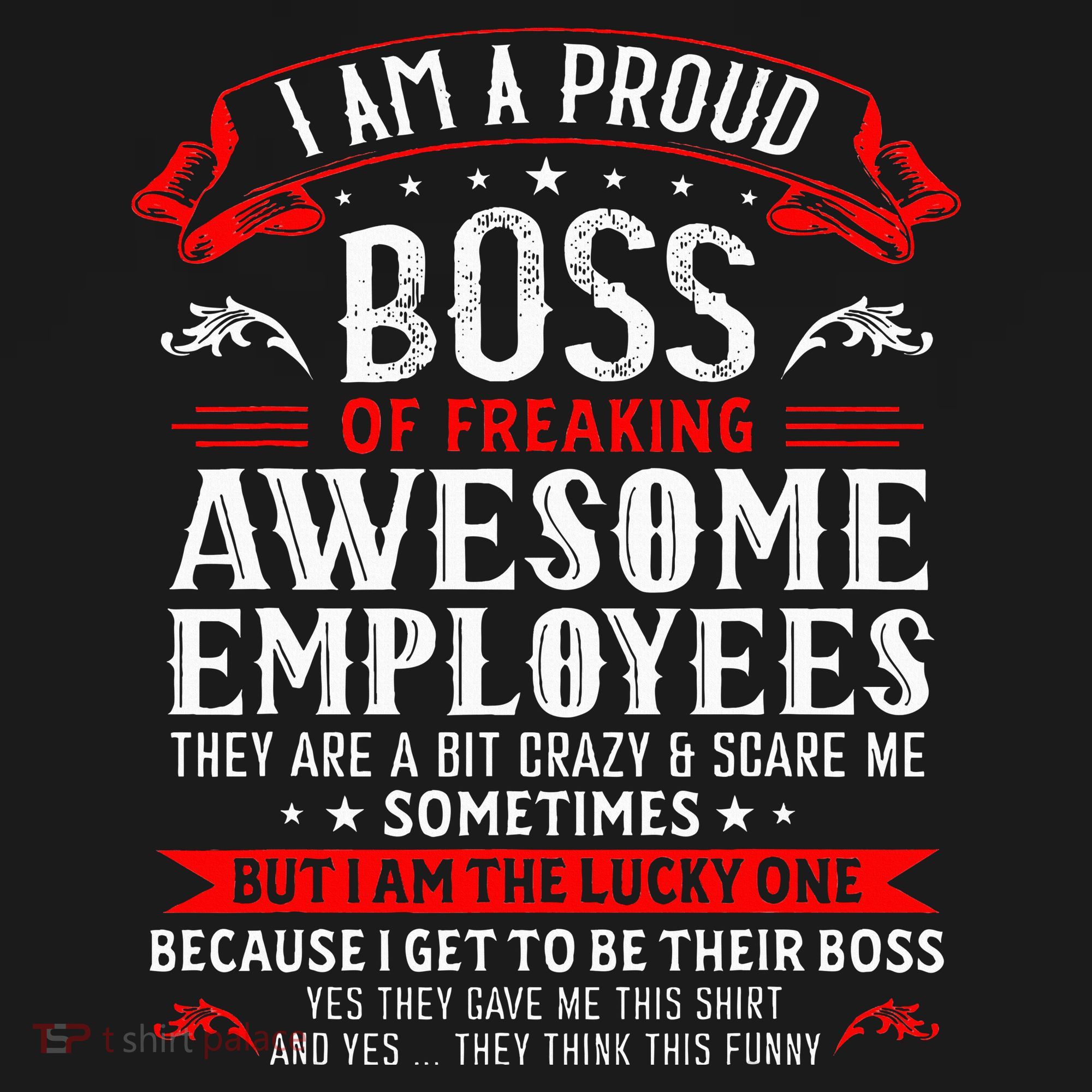 I Am A Proud Boss Of Freaking Awesome Employees Mousepad