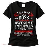 I Am A Proud Boss Of Freaking Awesome Employees Women's T-Shirt thumb 0