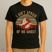 I Ain't Afraid Of No Ghost Vintage Funny Ghost T-Shirt thumb 3