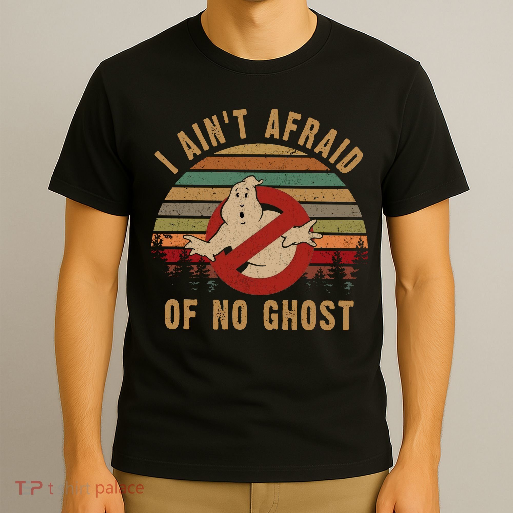 I Ain't Afraid Of No Ghost Vintage Funny Ghost T-Shirt
