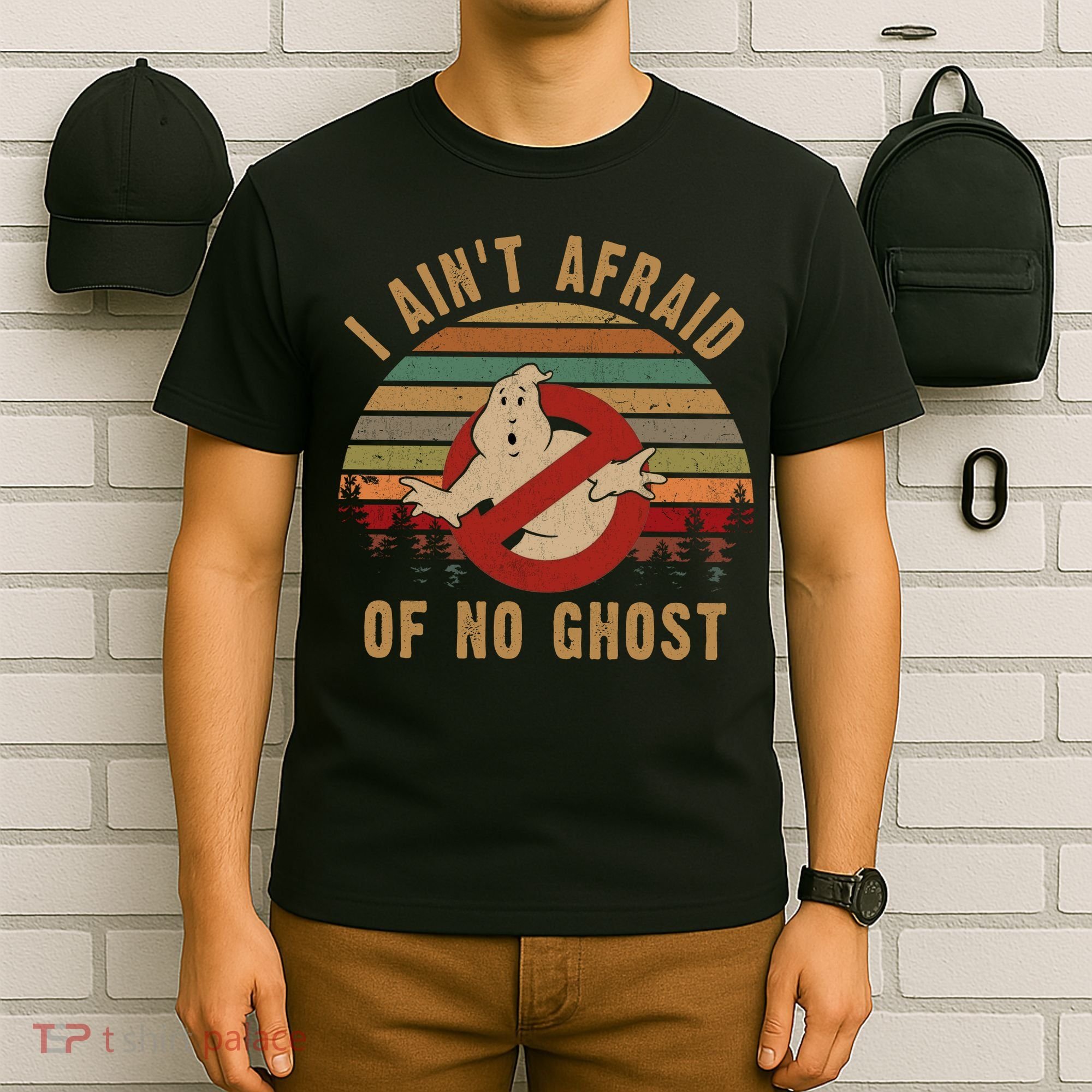 I Ain't Afraid Of No Ghost Vintage Funny Ghost T-Shirt