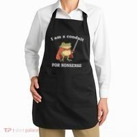 I Am A Conduit For Nonsense Funny Frog With Sword And Red Apron thumb 2