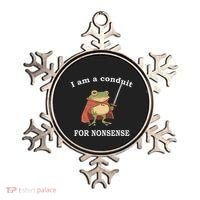 I Am A Conduit For Nonsense Funny Frog With Sword And Red Ornament thumb 0