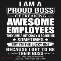 I Am A Proud Boss Of Freaking Awesome Employees Gift Women's Hoodie thumb 2