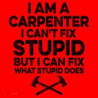 I Am A Carpenter I Can't Fix Stupid Funny Carpentry Gift Santa Hat thumb 1