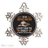 IM An Adhd Mom Awareness Orange Ribbon Sloth Adhd Warrior Ornament thumb 0