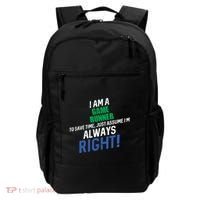 I Am A Game Runner To Save Time IM Always Right Gift Backpack thumb 0