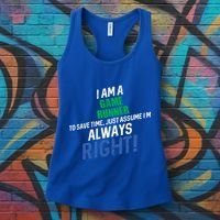 I Am A Game Runner To Save Time IM Always Right Gift Women's Tank Top thumb 3