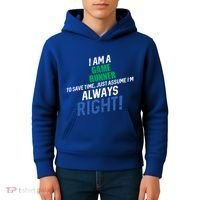 I Am A Game Runner To Save Time IM Always Right Gift Kids Hoodie thumb 4