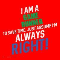I Am A Game Runner To Save Time IM Always Right Gift Santa Hat thumb 1