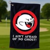 I Ain't Afraid Of No Ghost Golf Towel thumb 1