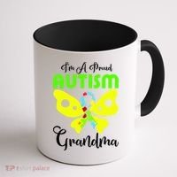 I Am A Proud Autism Grandma Coffee Mug thumb 1