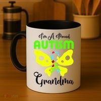 I Am A Proud Autism Grandma Coffee Mug thumb 4