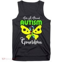 I Am A Proud Autism Grandma Tank Top thumb 0