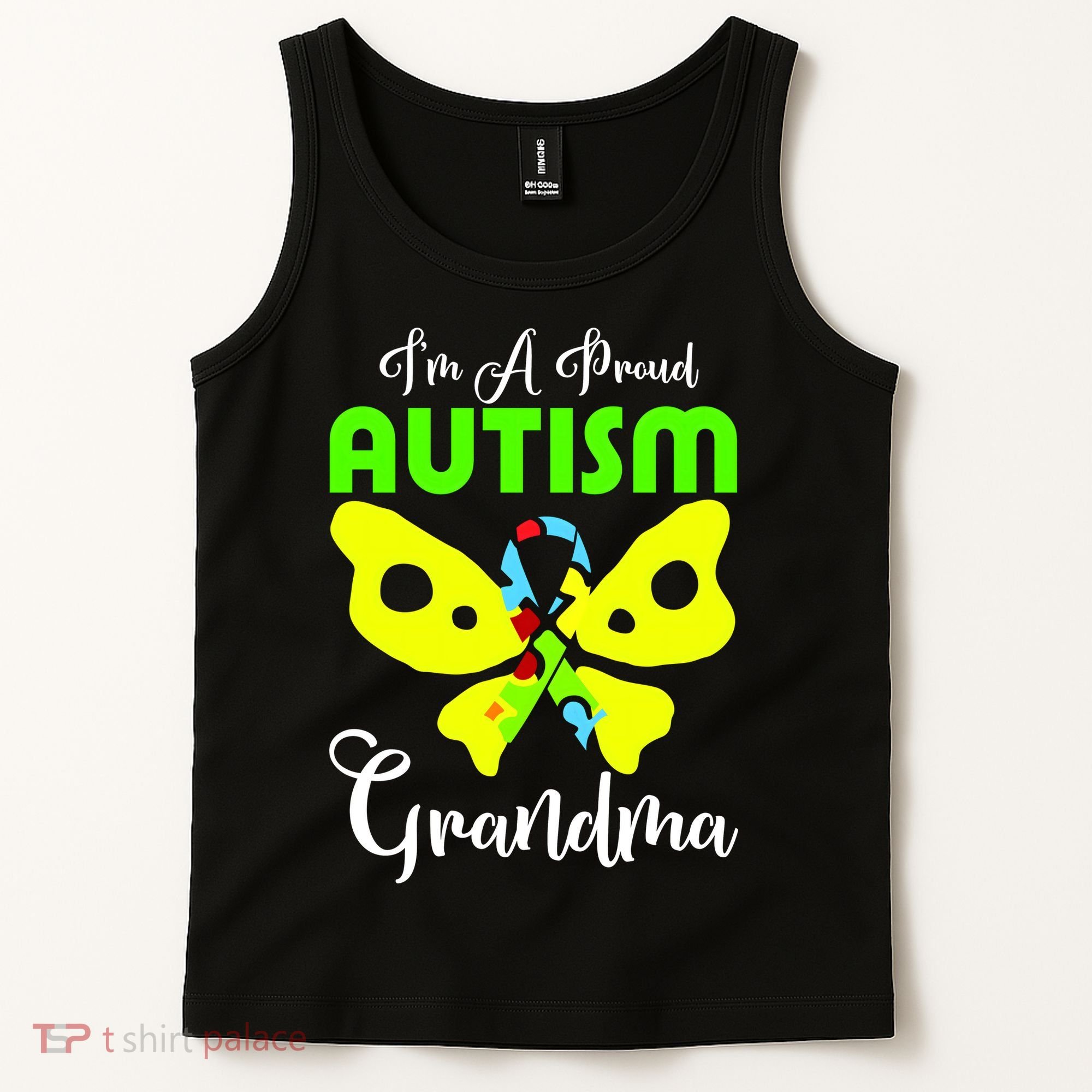I Am A Proud Autism Grandma Tank Top