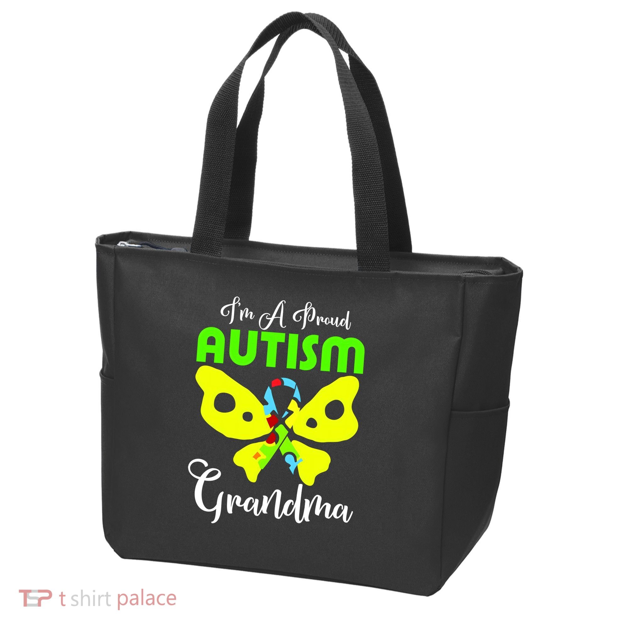 I Am A Proud Autism Grandma Tote Bag