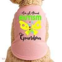 I Am A Proud Autism Grandma Doggie Tank thumb 0