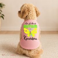 I Am A Proud Autism Grandma Doggie Tank thumb 2