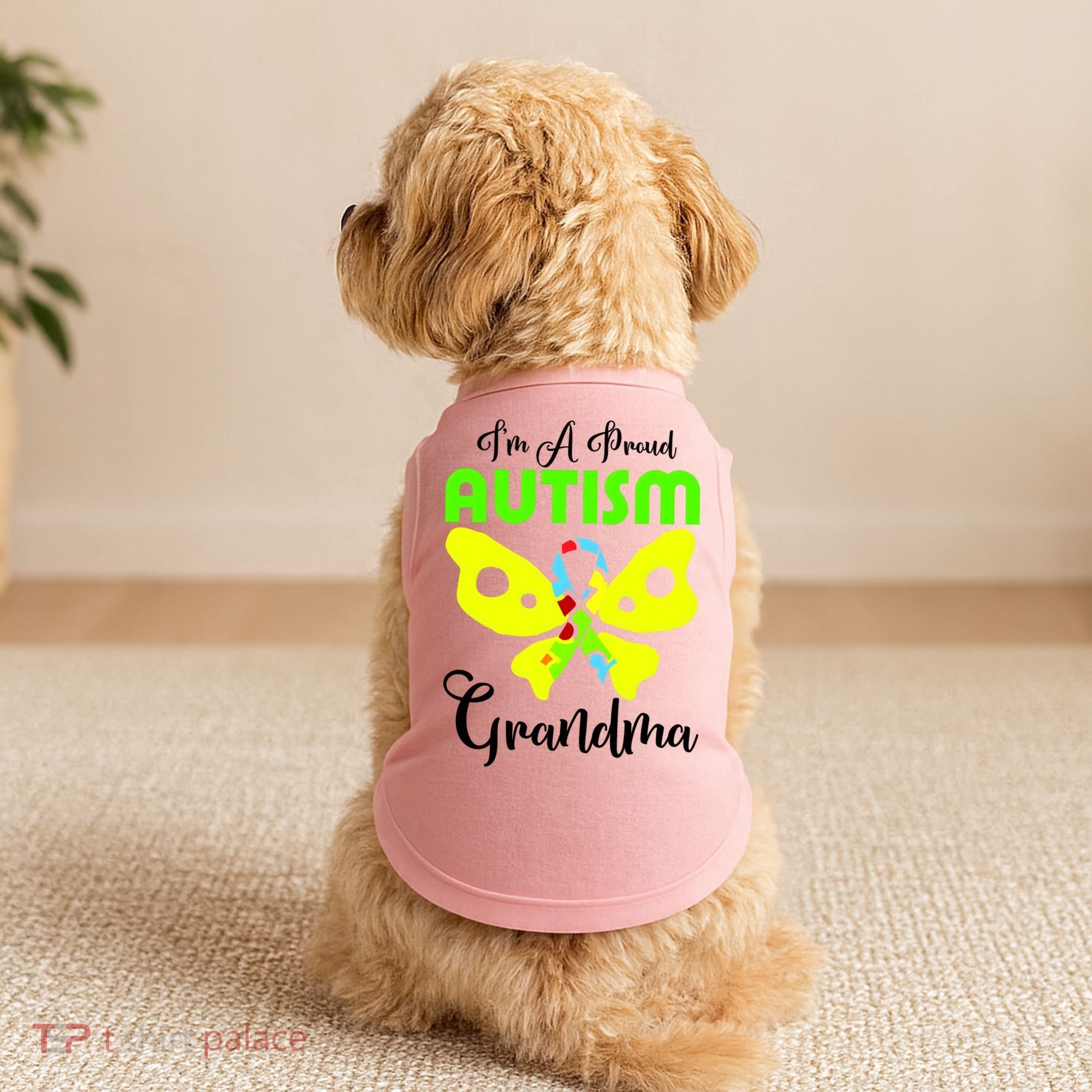 I Am A Proud Autism Grandma Doggie Tank