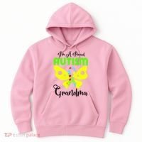 I Am A Proud Autism Grandma Hoodie thumb 0