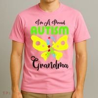 I Am A Proud Autism Grandma T-Shirt thumb 3