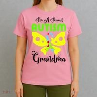 I Am A Proud Autism Grandma T-Shirt thumb 4