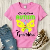 I Am A Proud Autism Grandma Women's T-Shirt thumb 3