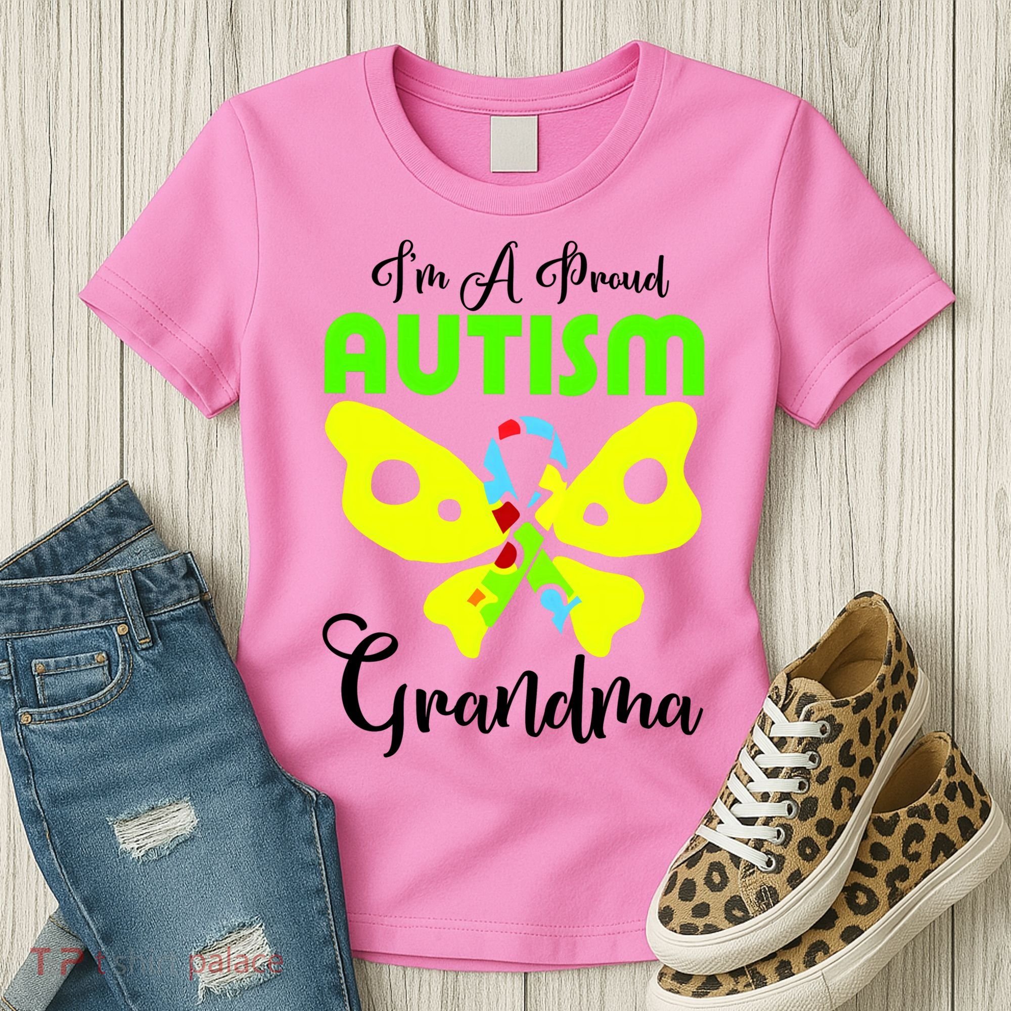 I Am A Proud Autism Grandma Women's T-Shirt