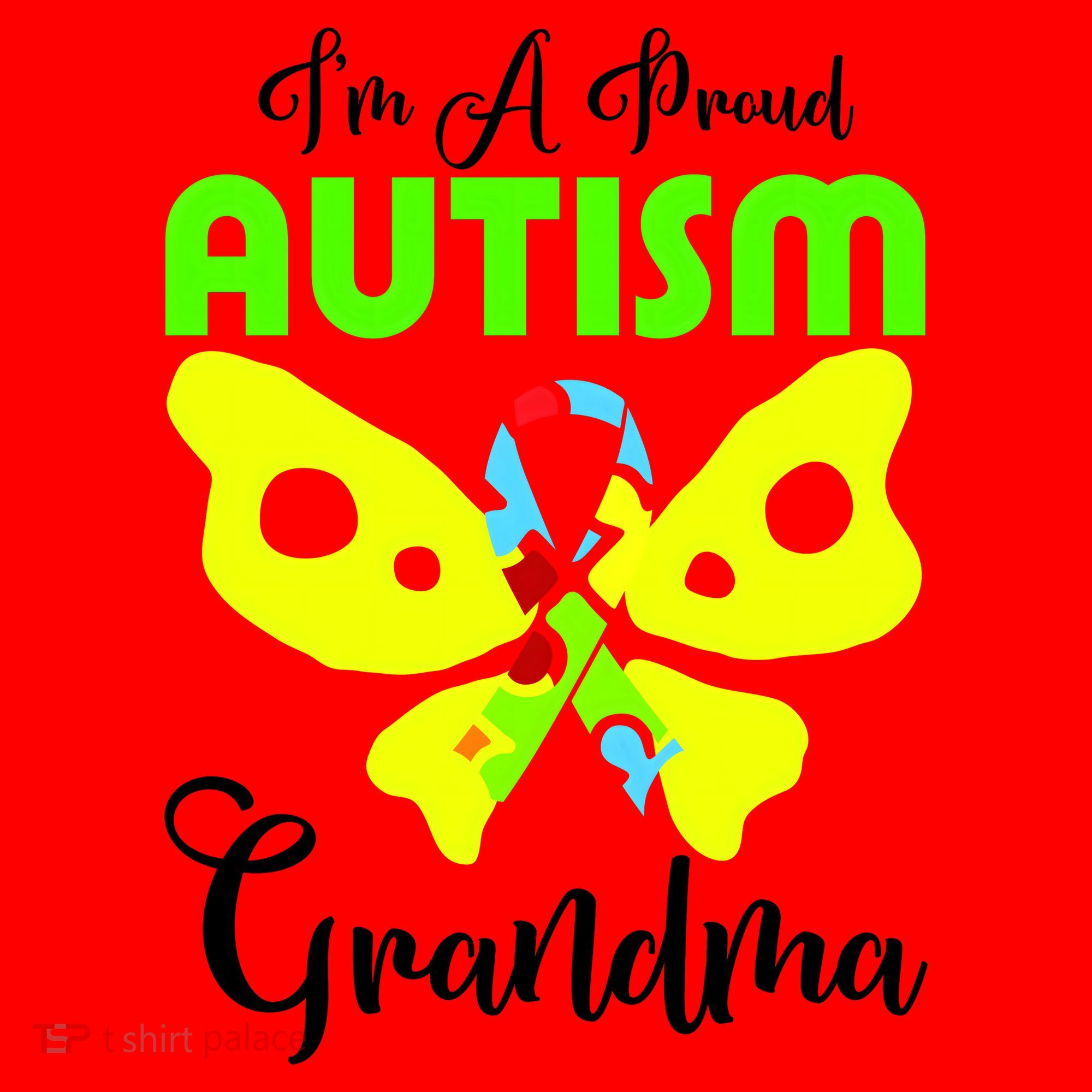 I Am A Proud Autism Grandma Santa Hat