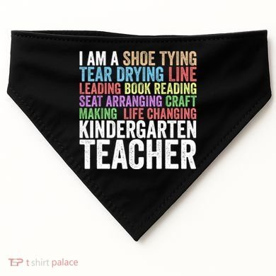 I Am A Kindergarten Teacher Cool Gift Creative Gift USA-Made Doggie Bandana