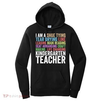 I Am A Kindergarten Teacher Cool Gift Creative Gift Women's Hoodie