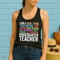 I Am A Kindergarten Teacher Cool Gift Creative Gift Women's Tank Top thumb 2