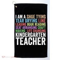 I Am A Kindergarten Teacher Cool Gift Creative Gift Golf Towel thumb 0