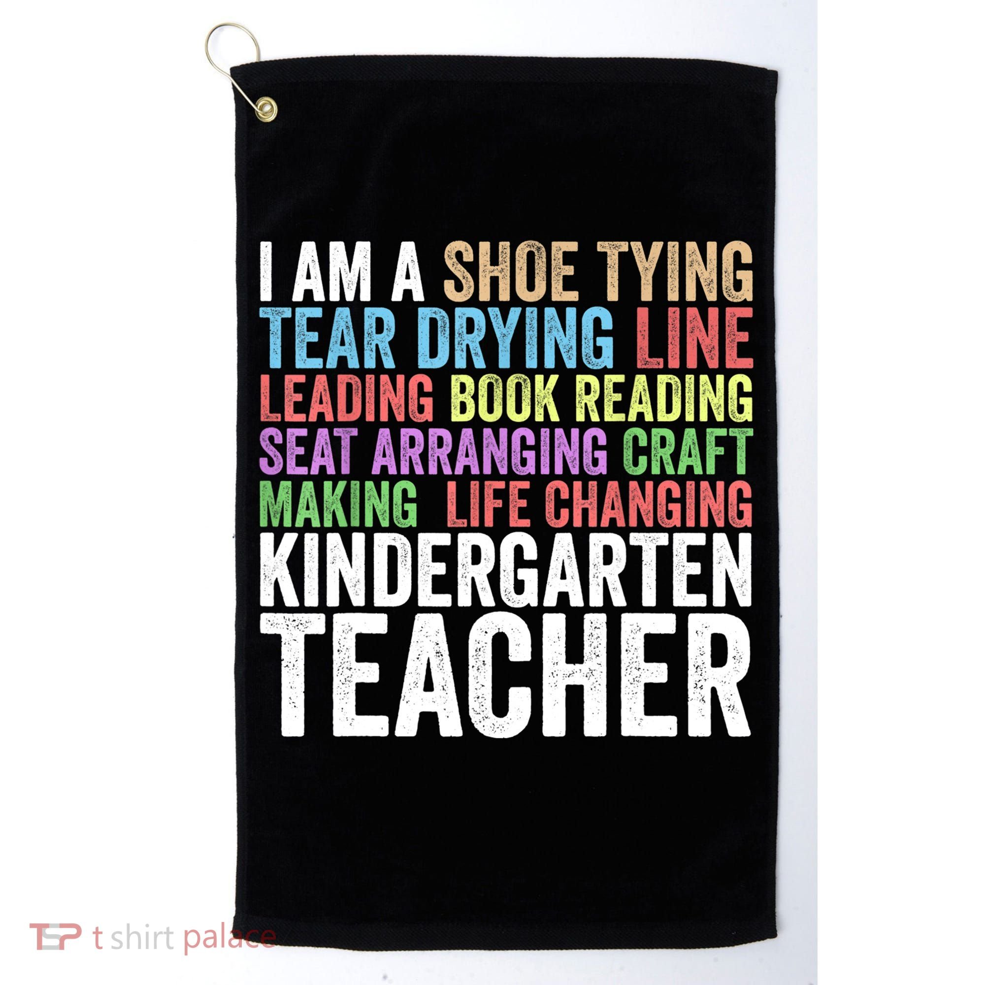 I Am A Kindergarten Teacher Cool Gift Creative Gift Golf Towel