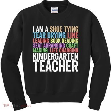 I Am A Kindergarten Teacher Cool Gift Creative Gift Kids Sweatshirt