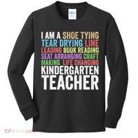 I Am A Kindergarten Teacher Cool Gift Creative Gift Kids Long Sleeve Shirt thumb 0
