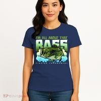 I Am All About That Bass Fishing Women's T-Shirt thumb 4