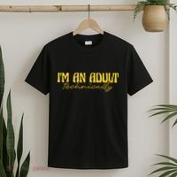 I'm An Adult Technically Adultish 18th Birthday T-Shirt thumb 2