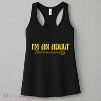 I'm An Adult Technically Adultish 18th Birthday Women's Tank Top thumb 3
